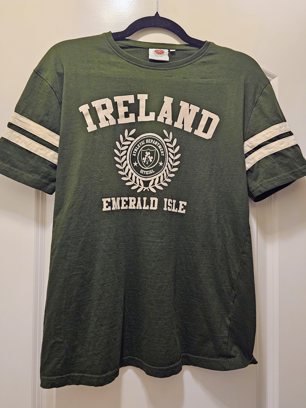 Ireland Emerald‎ Isle Green Graphic Short Sleeve T Shirt Size L Athletic - Picture 3 of 6